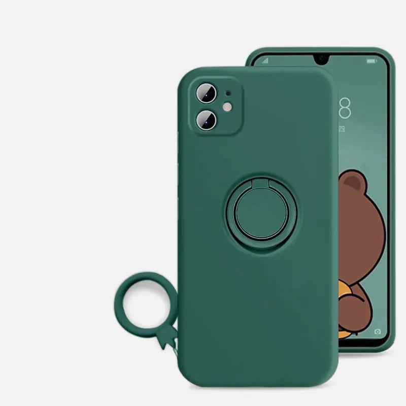Silicone Ring-Grip iPhone Case