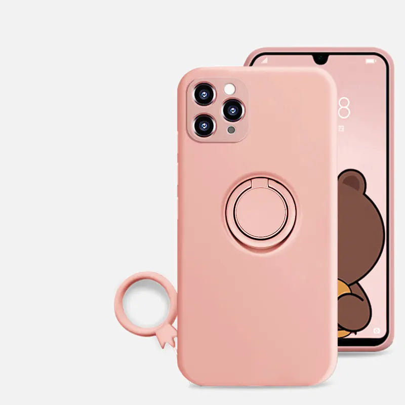Silicone Ring-Grip iPhone Case