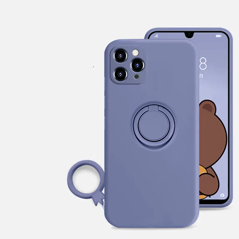 Silicone Ring-Grip iPhone Case