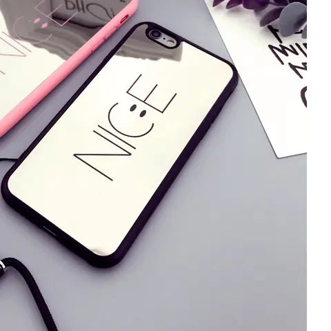 Smiley Face Phone Case with Mirror Finish