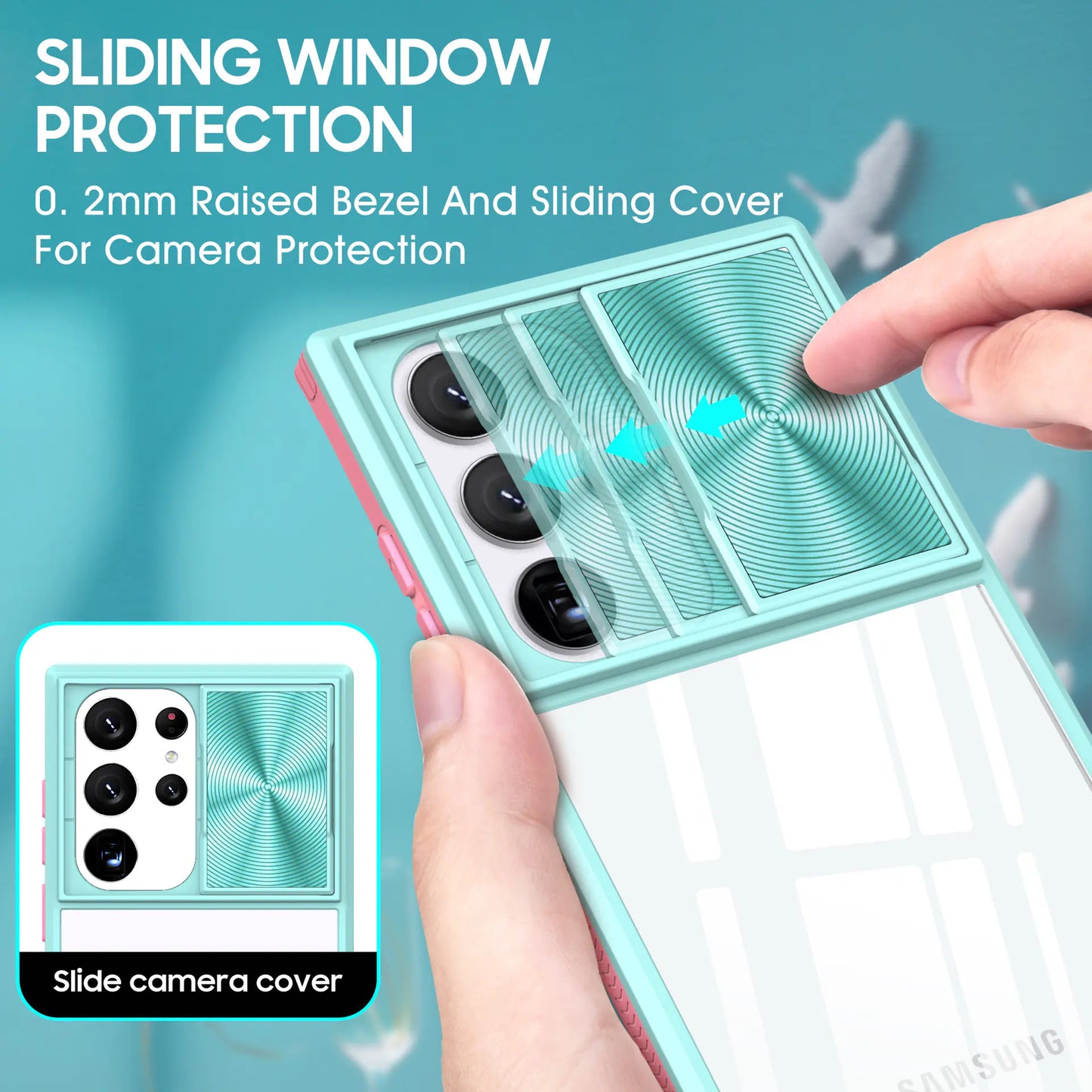Acrylic Mirror Case for Samsung S24 & iPhone 14 Pro Max