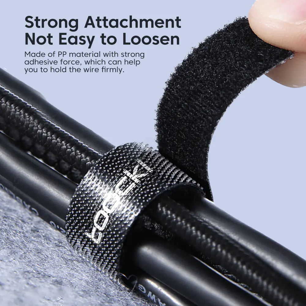 Toocki Phone Data Cable Velcro Tie for Organization