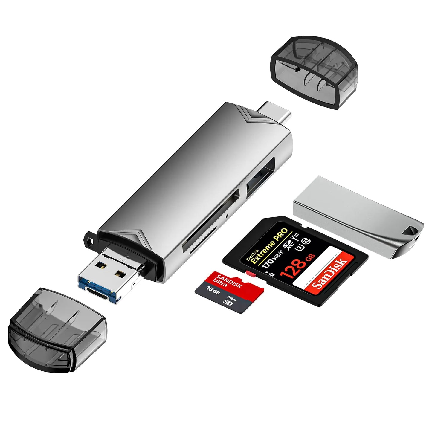 USB3.0 Type-C All-in-One Card Reader