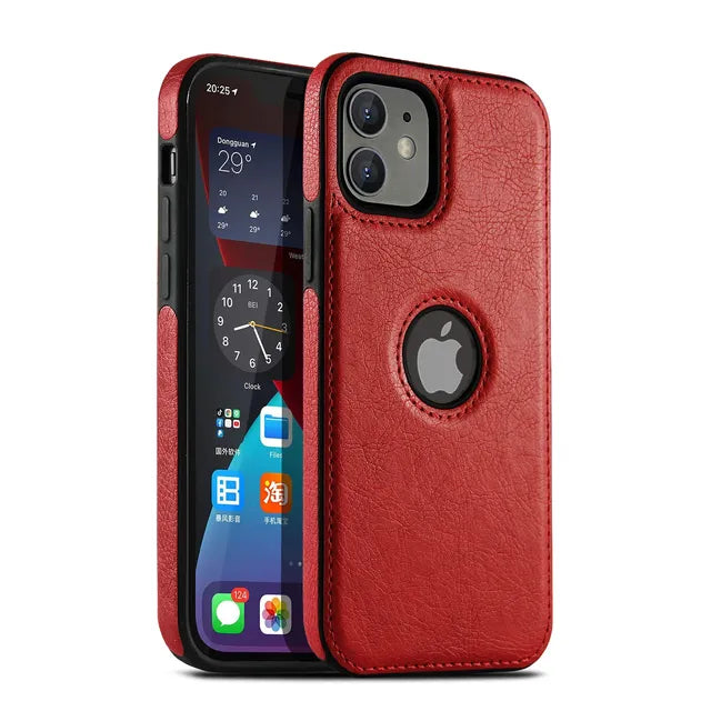 SlimPro Leather Case for iPhone 11-15