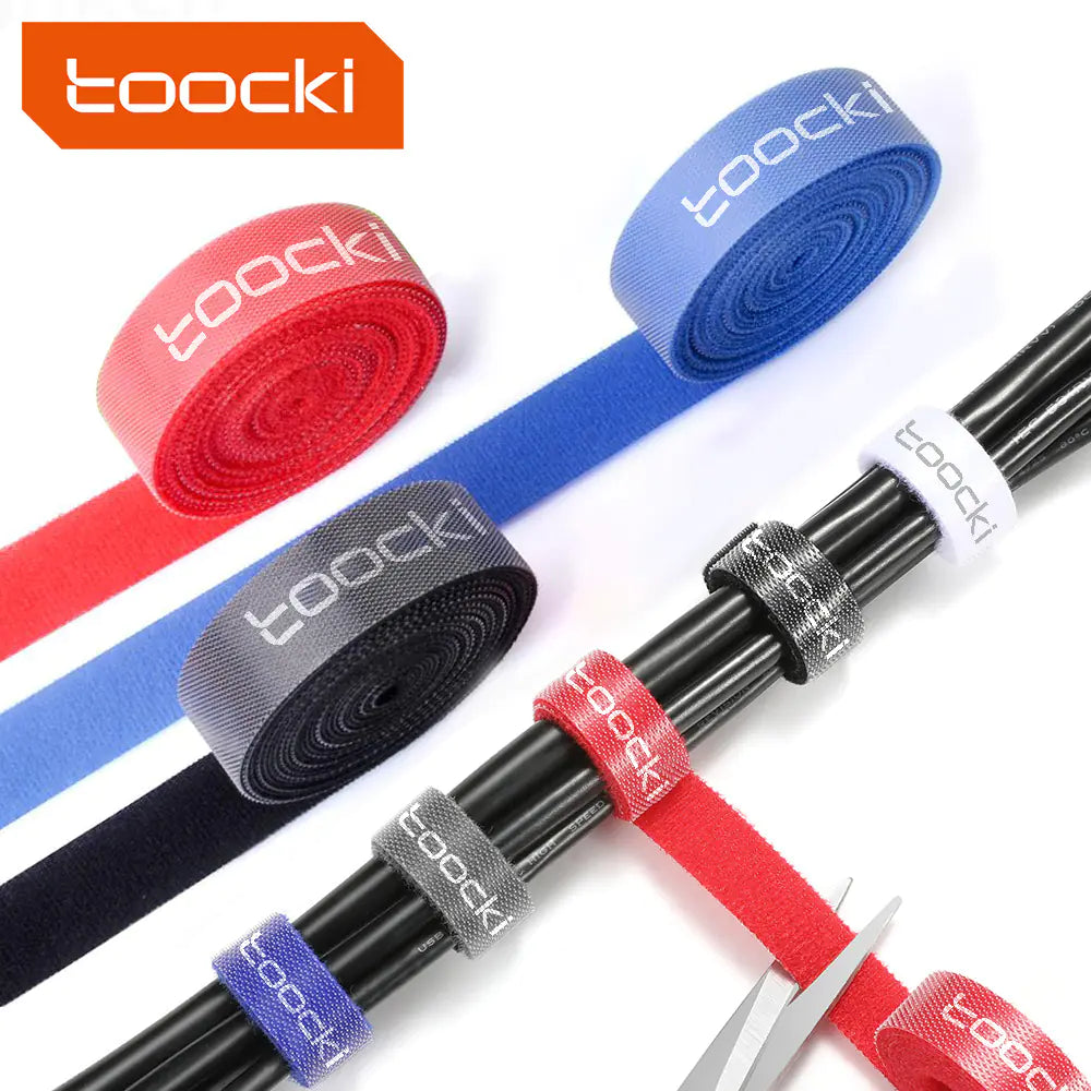 Toocki Phone Data Cable Velcro Tie for Organization